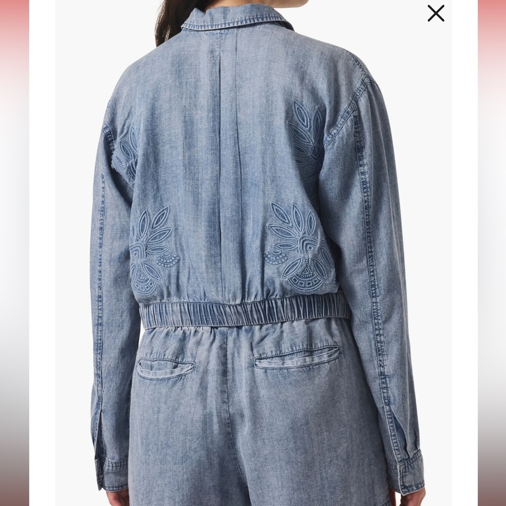 Splendid Blue Cayden Chambray Denim Jacket